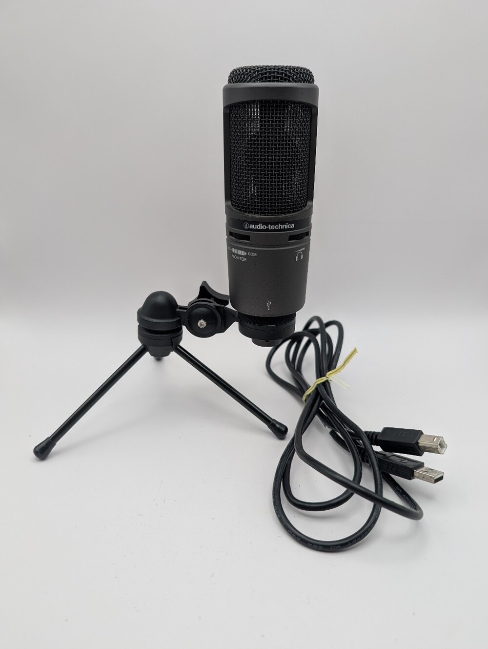 Audio-Technica AT2020USB Condenser Microphone With Stand Tested Works